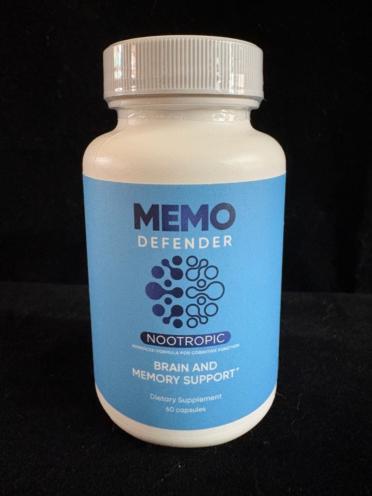 Memo Defender Nootropic Pills, Brain & Memory Support (60 Capsules)
