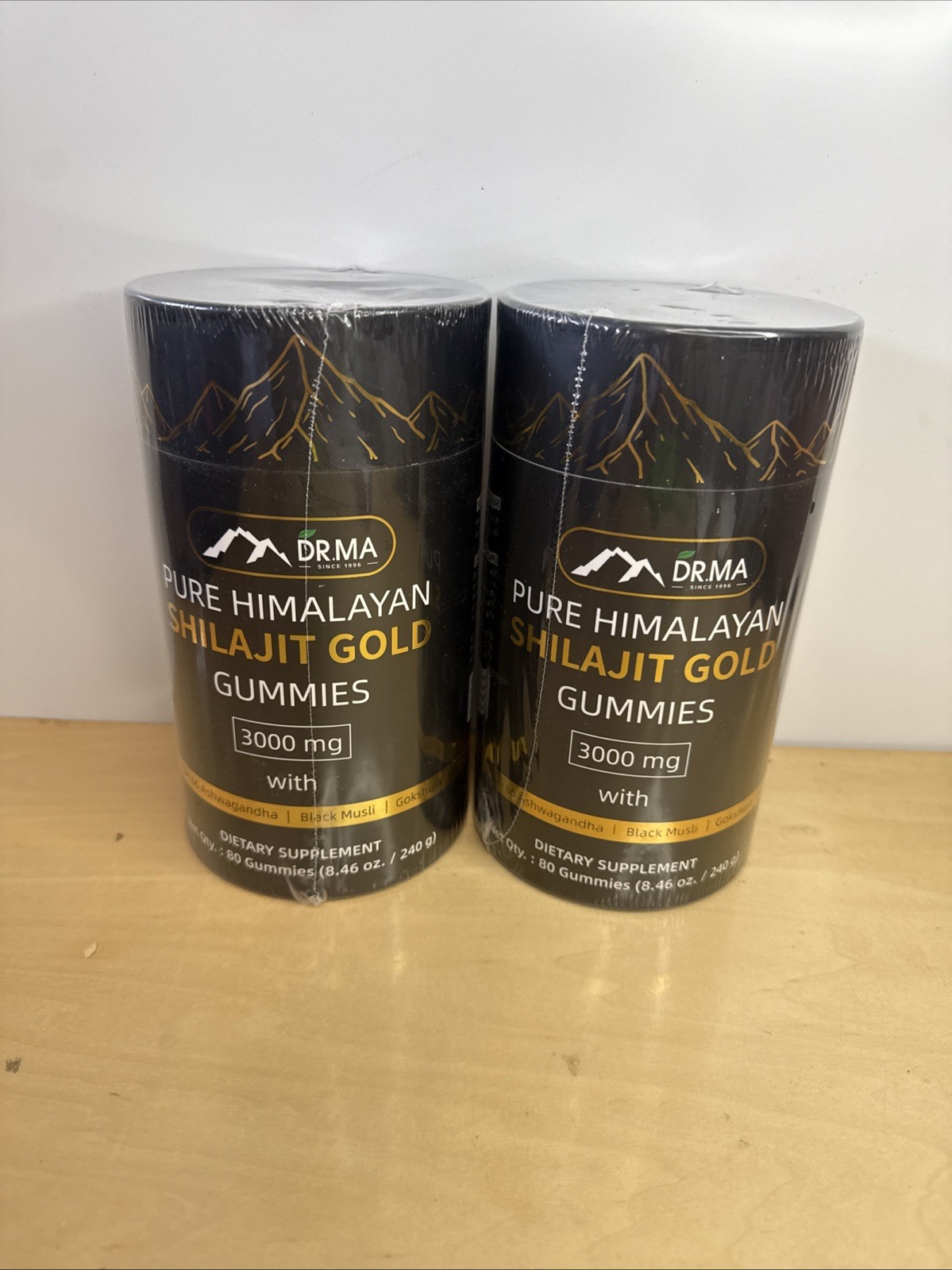 2 Pck DR.MA PURE HIMALAYAN SHILAJIT GOLD GUMMIES 3000 mg 80Gummies.Exp.2026/11/1