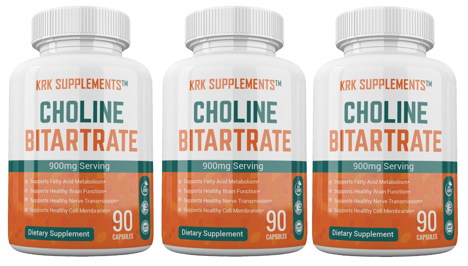 3 Btl Choline Bitartrate Brain Memory Booster Phosphatidylcholine Nootropic