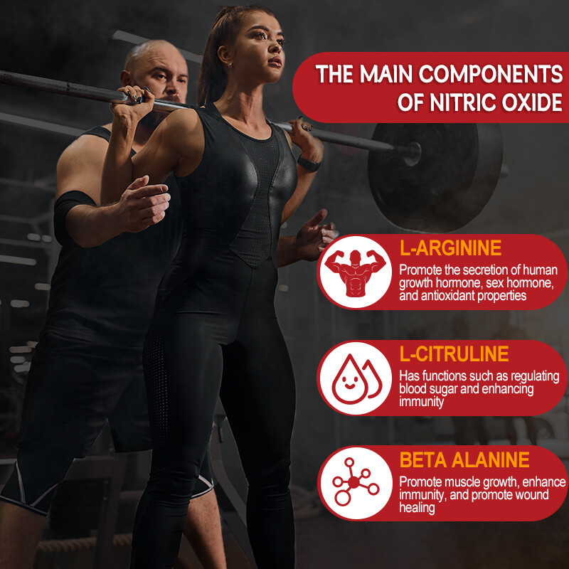 Nitric Oxide L-Arginine Pre Workout+Testosterone Booster,Multivitamin Men’s,Test