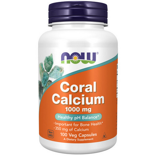 Coral Calcium 1000 mg 100 Vcaps By Now Foods
