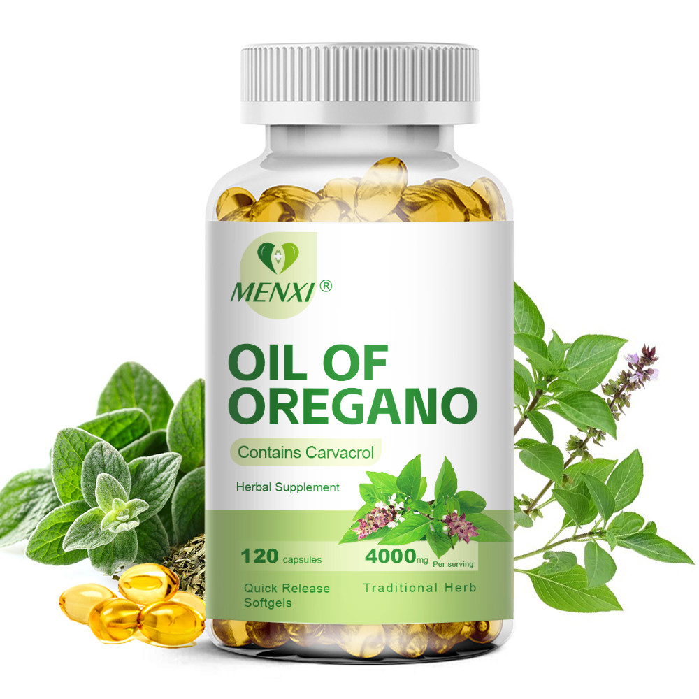 120pcs Oil of Oregano – with Carvacrol Olive Non-GMO Oil- Natural Immune Support