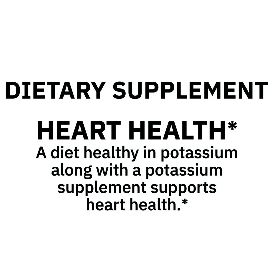 Spring Valley Potassium Caplets Dietary Supplement Value Size, 99 mg, 500 Count