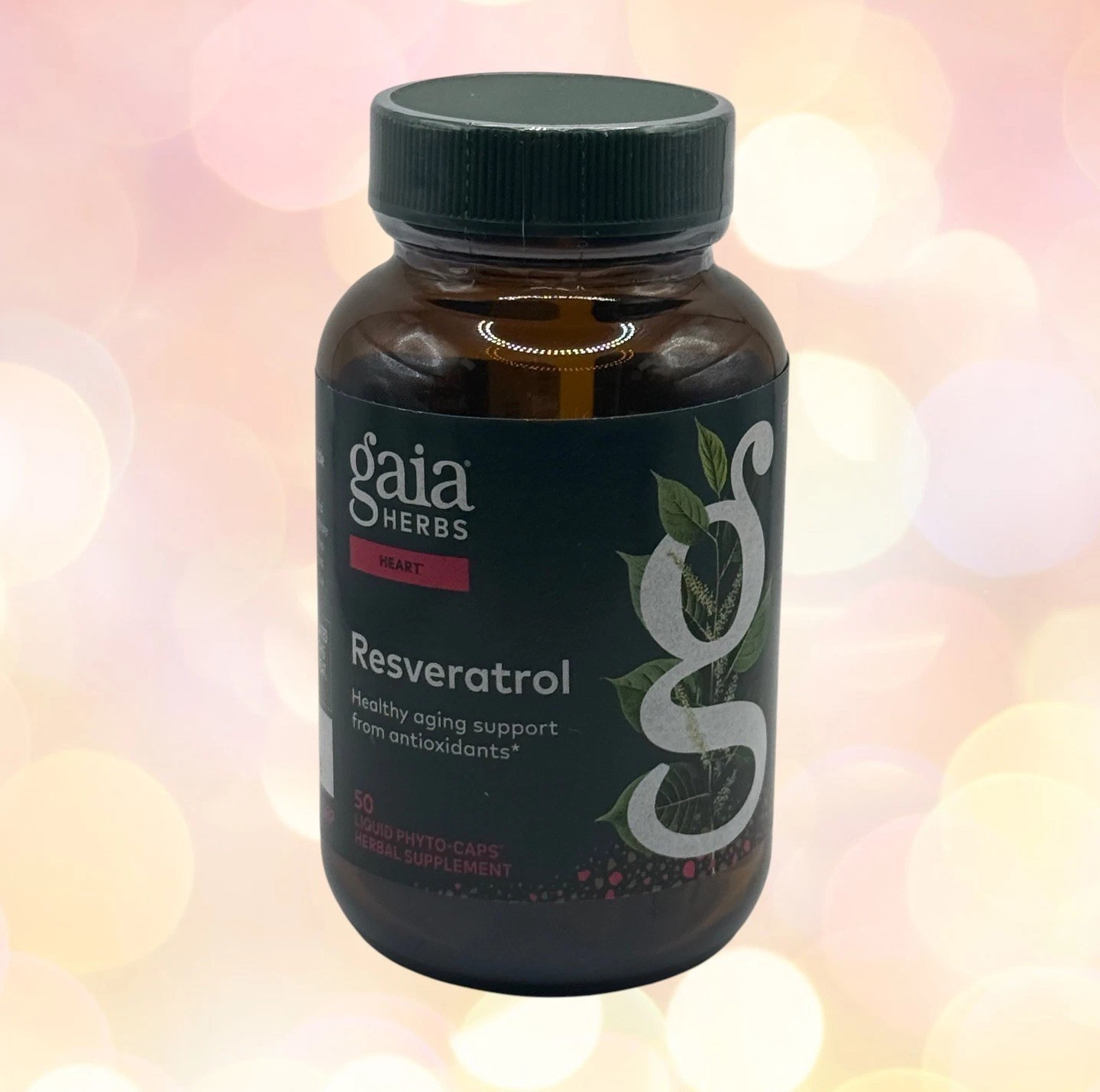 Gaia HERBS HEART / Resveratrol Beauty & Radiance Antioxidant 50 Capsules- NEW!!!