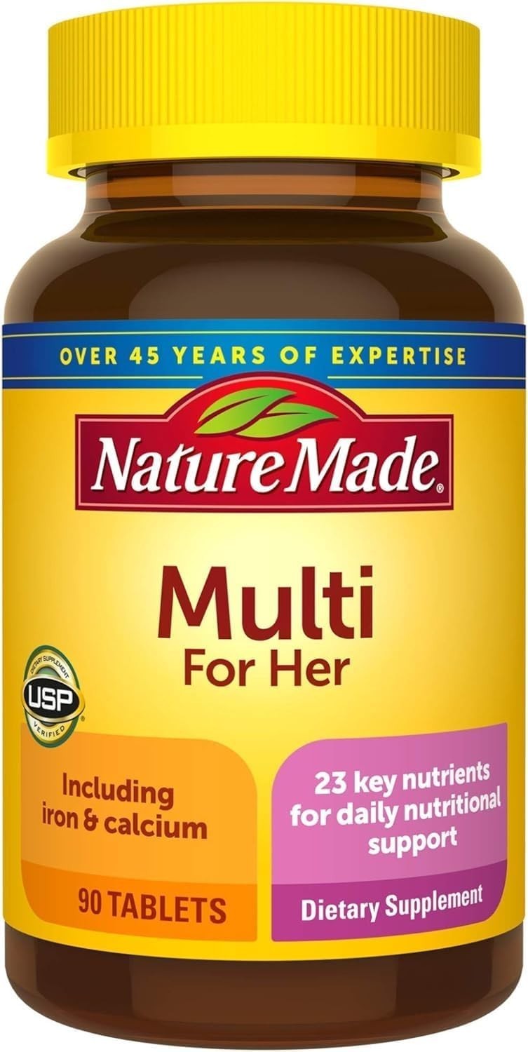 Plant-Based Iron Supplement 90ct for Women – Apple Flavor Nutritional Support