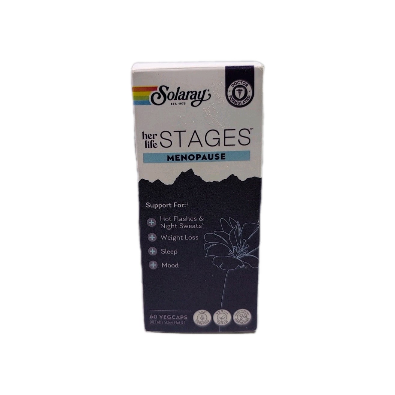 Solaray Her Life Stages Menopause ~ 60 Vegcaps ~ EXP: 09/2026