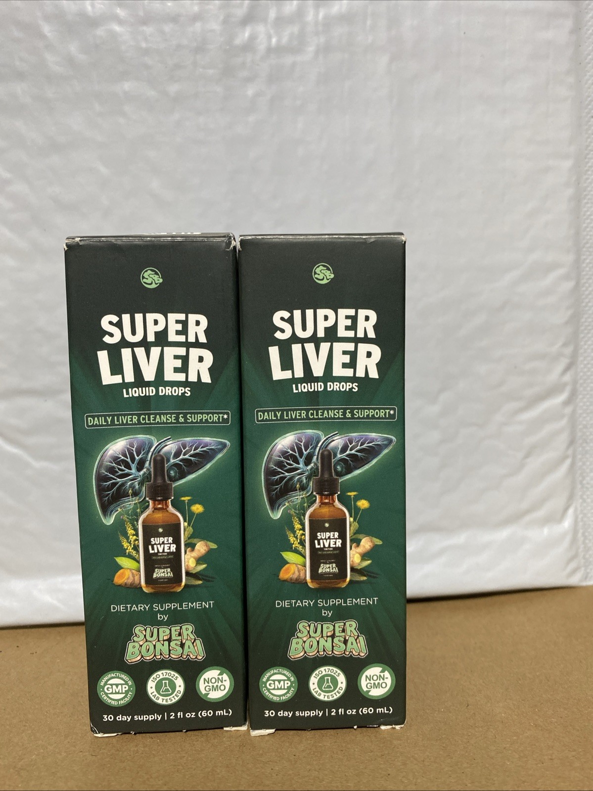 Super Liver Liquid Drops Super Bonsai NEW SEALED 2 Pack