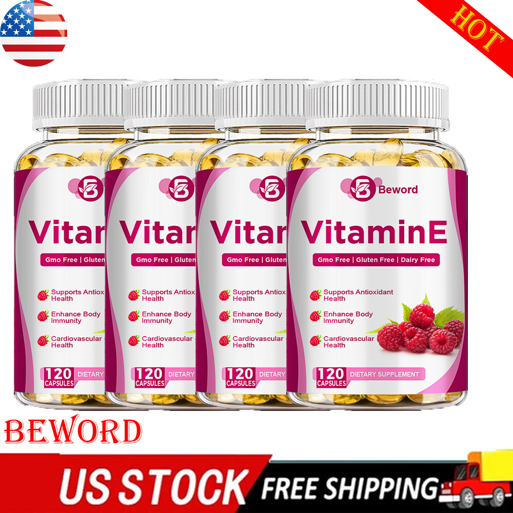 Vitamin E 1000IU Mixed Tocopherols Natural Antioxidant for Skin & Immune Support