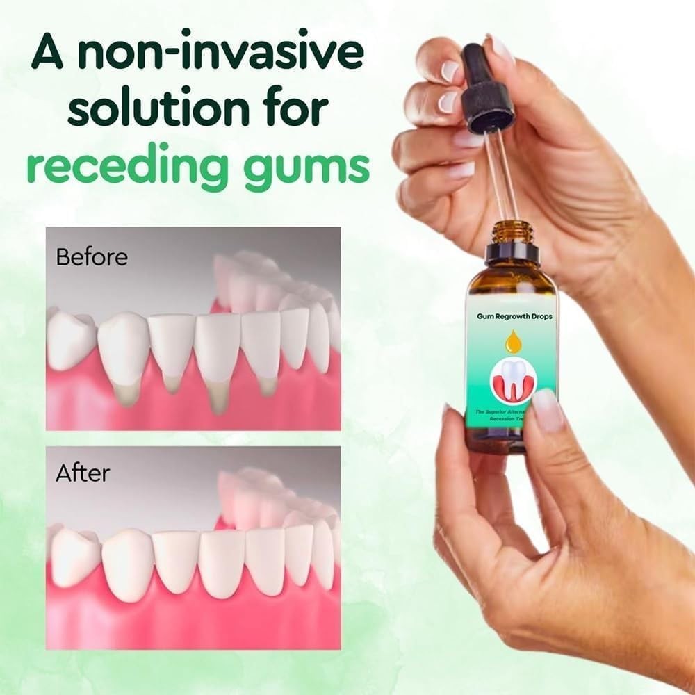 Gum Relief Drops, DentiZen Natural Liquid Drops for 0.5 Fl Oz (Pack of 2)