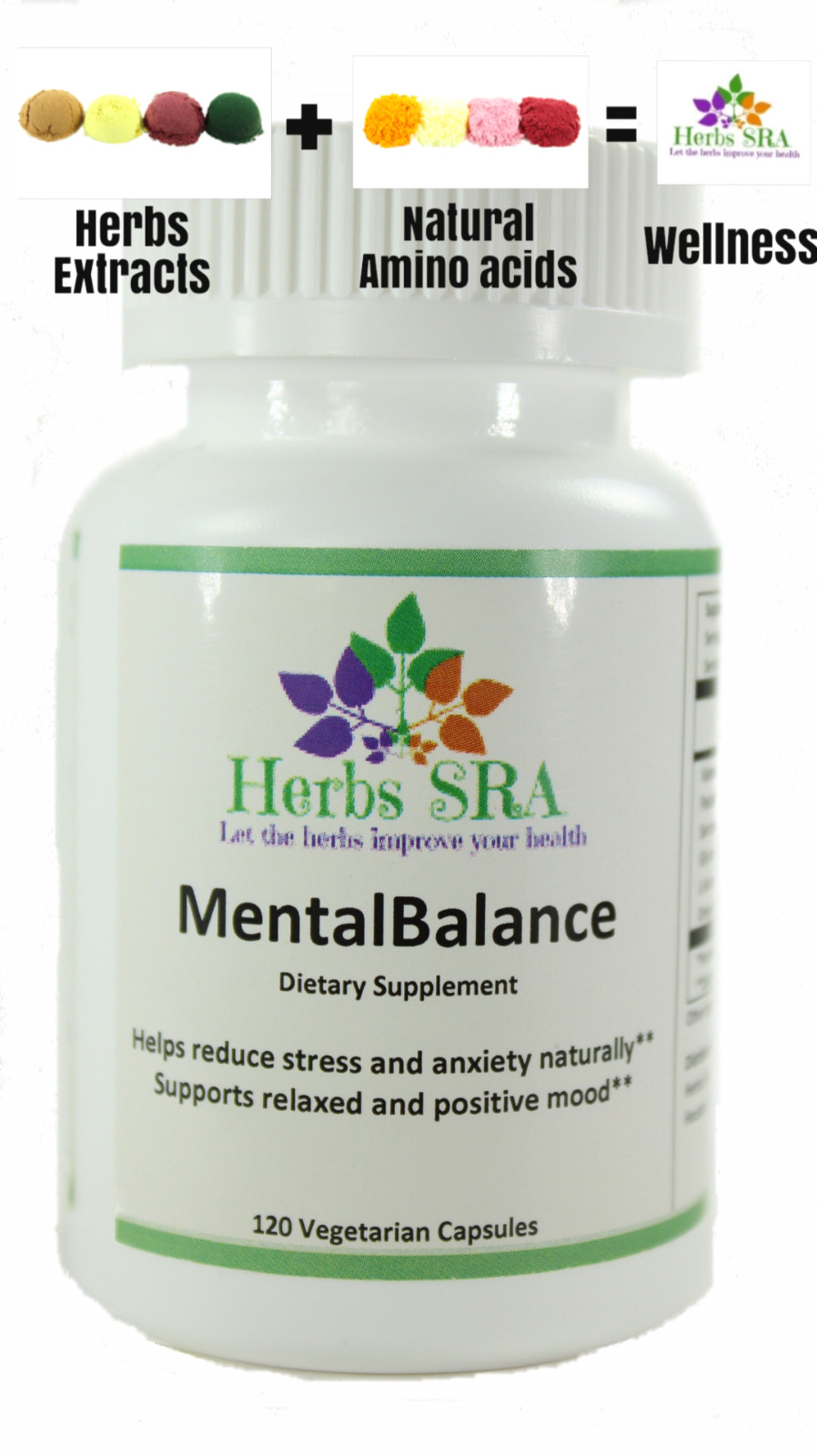 ANTI-STRESS, 120 Caps. Enhanced Brain Function, Memory Improvement, Anti-Stress.
