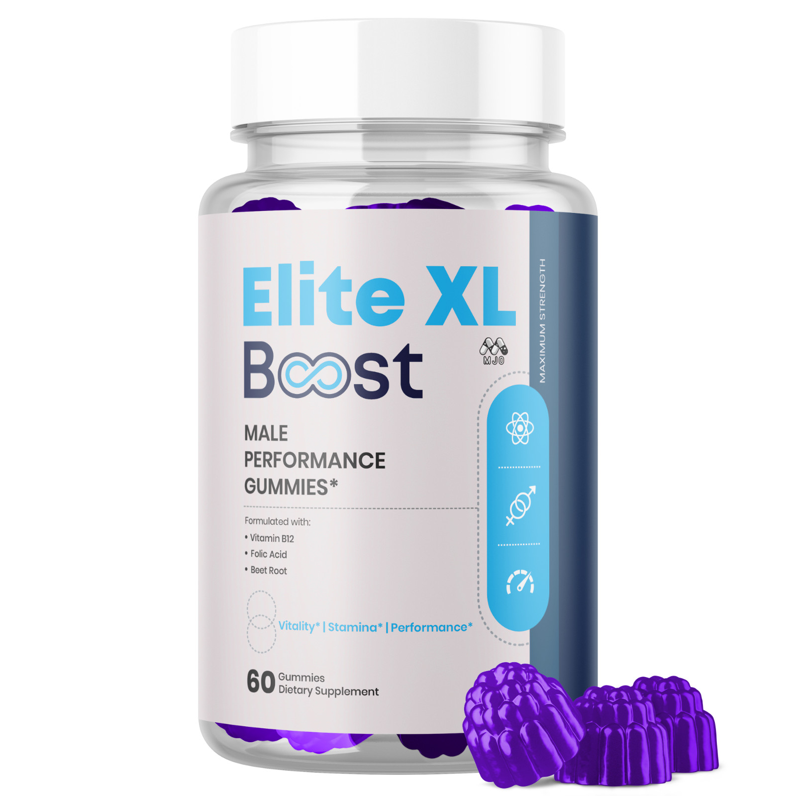 (1 Pack) Elite XL Boost Male Gummys Advanced Elite XLBoost Formula 60 Gummies