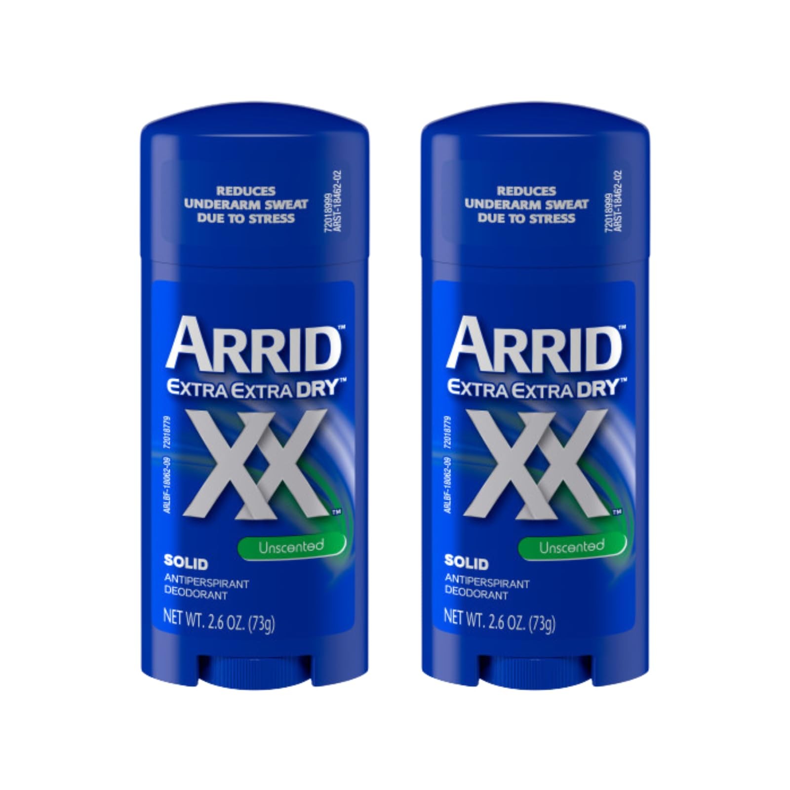 ARRID XX Anti-Perspirant Deodorant Solid Unscented 2.6 Ounce (Pack of 2)