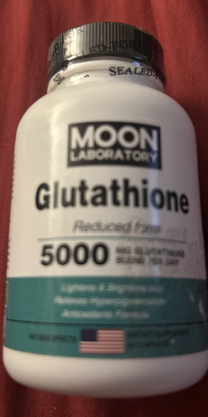 Moon Laboratory Glutathione Reduced Form 5000 Mg Blend New Sealed