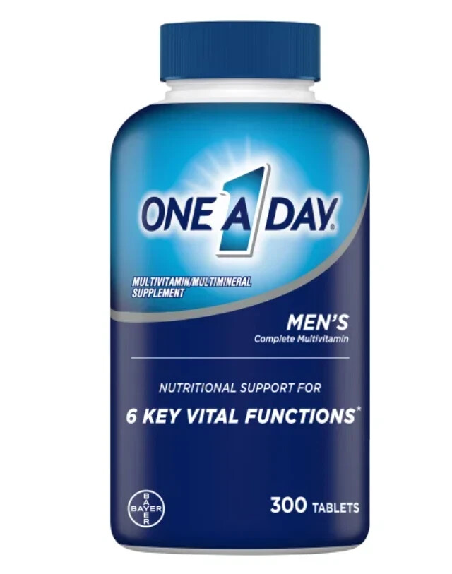 One A Day Men’s Multivitamin, 300 Tablets Exp 03/2026 – Free Shipping