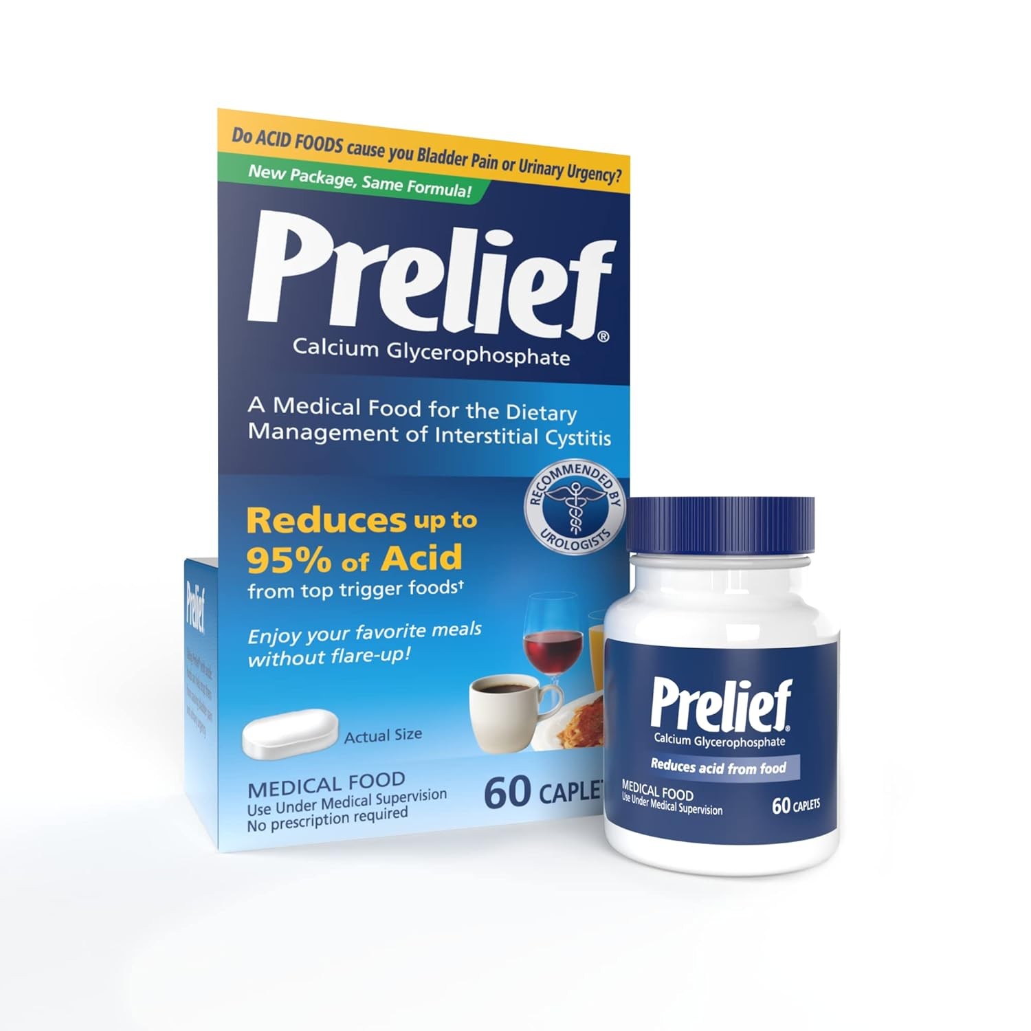Acid Reducer Dietary Supplement Capsules 60 Count Prelief Acid Reducer