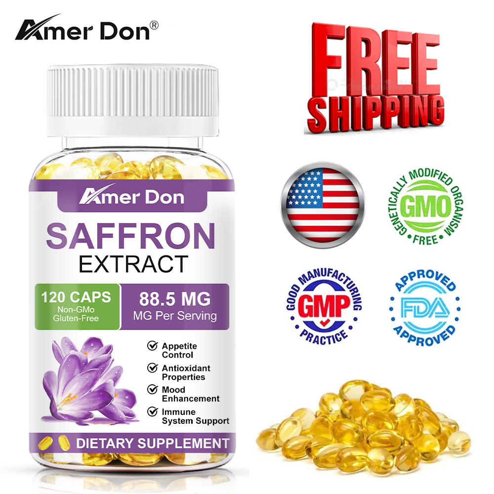 Saffron Extract 120 Capsules – 88.5mg Stress Relief & Mood Support Antioxidant