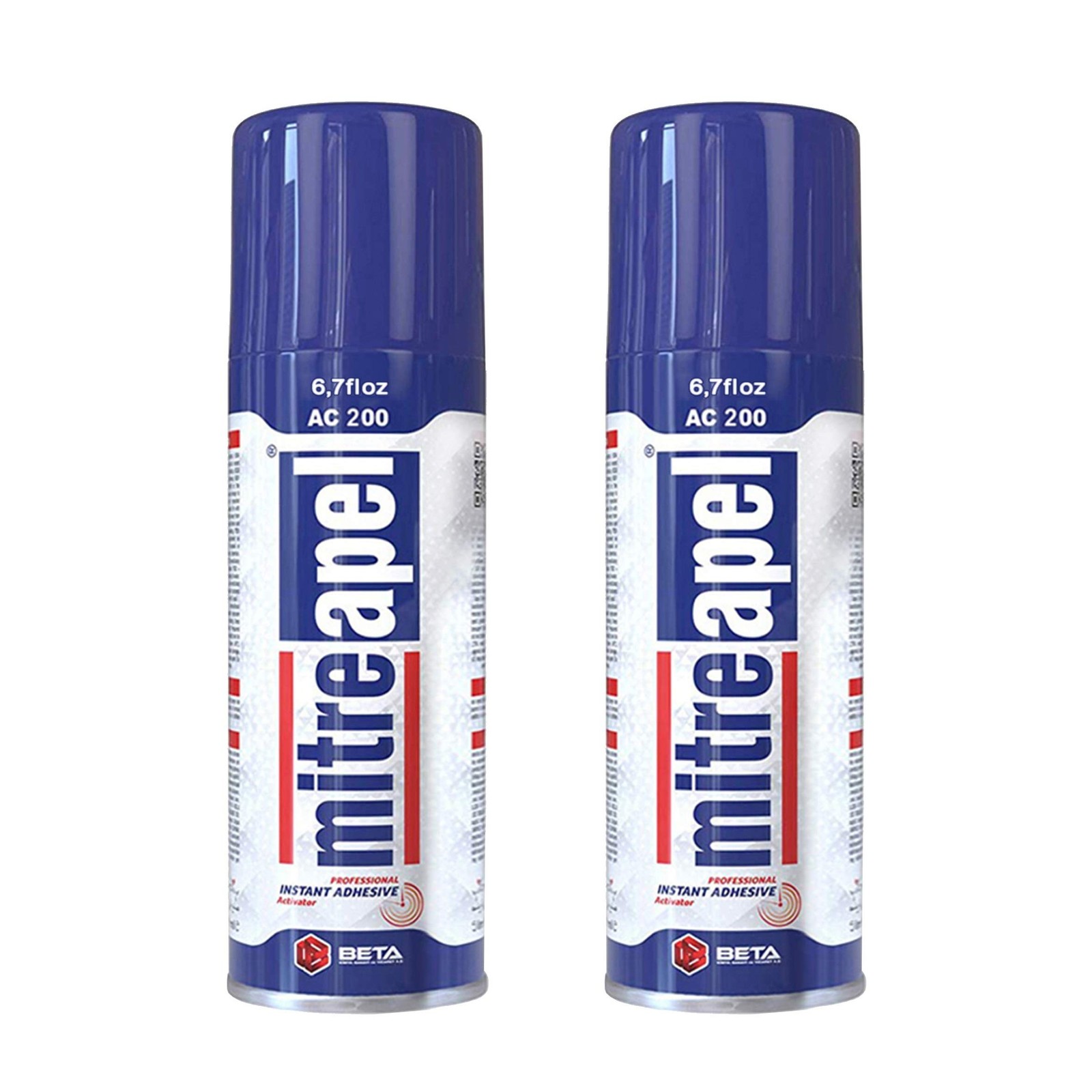 MITREAPEL Activator (2 x 6.7 fl oz) Spray Accelerator for CA Super Glues (2 P…
