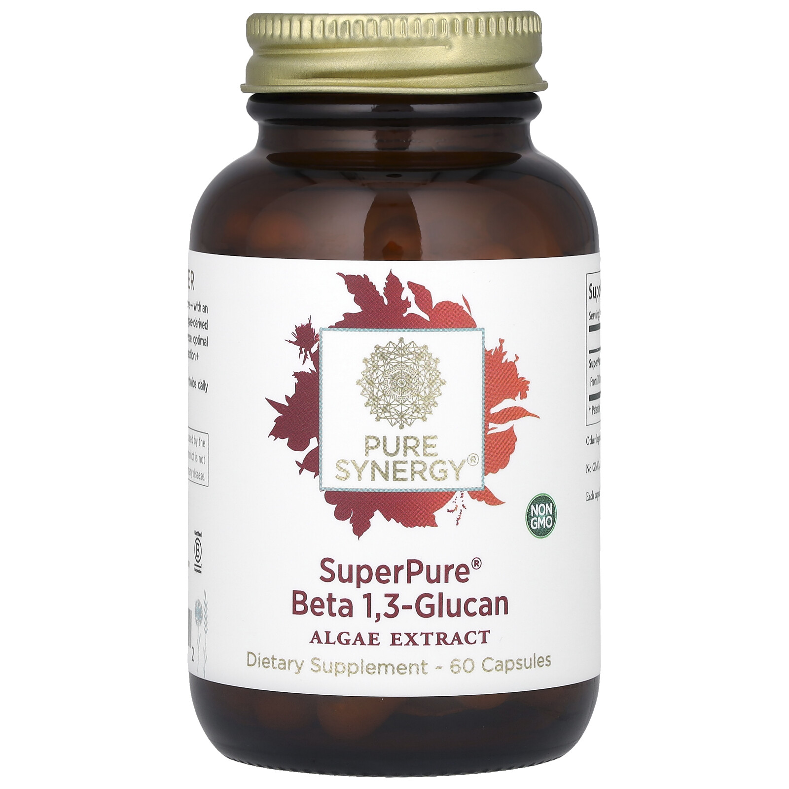 SuperPure Beta 1,3 Glucan, Algae Extract, 60 Capsules